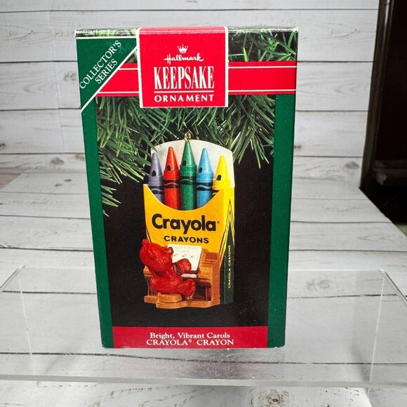 Crayola Hallmark Keepsake Bright Series Ornaments Lot of 3 Carols Castle Swing - Picture 7 of 16